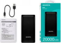 Adata C20 Powerbank USB-A + Type-C / 20000mAh 15W - Fekete
