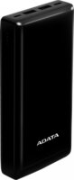 Adata C20 Powerbank USB-A + Type-C / 20000mAh 15W - Fekete