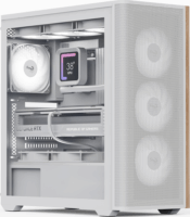 AeroCool D501A-G-WT-V2 Midi Torony Számítógépház + 4db 120mm ventilátor - Fehér