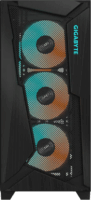 Gigabyte C301 Glass V2 Midi Torony Számítógépház + 4db 120mm ventilátor - Fekete