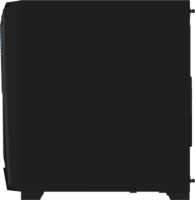 Gigabyte C301 Glass V2 Midi Torony Számítógépház + 4db 120mm ventilátor - Fekete