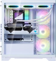 XPG Invader X BTF Midi Torony Számítógépház + 5db 120mm ventilátor - Fehér