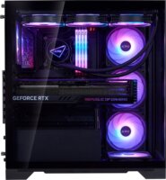 XPG Invader X BTF Midi Torony Számítógépház + 5db 120mm ventilátor - Fekete