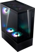 XPG Invader X Mini Midi Torony Számítógépház + 5db 120mm ventilátor - Fekete