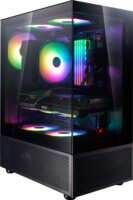 XPG Invader X Mini Midi Torony Számítógépház + 5db 120mm ventilátor - Fekete