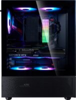 XPG Invader X Mini Midi Torony Számítógépház + 5db 120mm ventilátor - Fekete