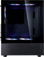 XPG Invader X Mini Midi Torony Számítógépház + 5db 120mm ventilátor - Fekete