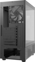 XPG Invader X Mini Midi Torony Számítógépház + 5db 120mm ventilátor - Fekete