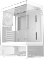 XPG Invader X Mini Midi Torony Számítógépház + 5db 120mm ventilátor - Fehér