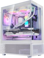 XPG Invader X Mini Midi Torony Számítógépház + 5db 120mm ventilátor - Fehér