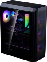 XPG Invader Air Plus Midi Torony Számítógépház + 5db 120mm ventilátor - Fekete