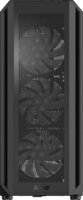 XPG Invader Air Plus Midi Torony Számítógépház + 5db 120mm ventilátor - Fekete