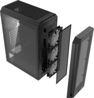 XPG Invader Air Plus Midi Torony Számítógépház + 5db 120mm ventilátor - Fekete