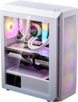 XPG Invader Air Plus Midi Torony Számítógépház + 5db 120mm ventilátor - Fehér