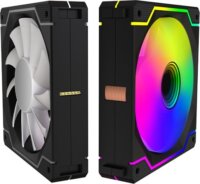 Ventaris VGCF120-3F Tempest RGB PWM Számítógép Hűtő Ventilátor 3db - Fekete