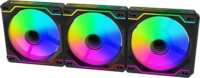 Ventaris VGCF120-2F Tempest RGB PWM Számítógép Hűtő Ventilátor 2db - Fekete