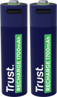 Trust 25584 Újratölthető LiPo Ceruzaelem AA USB-C 1700mAh (2db/csomag)