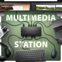 Axagon HMC-U4 Univerzális USB4 Laptop dokkoló Állomás 100 Watt