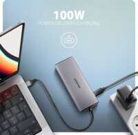 Axagon HMC-6G2L Univerzális USB-C Laptop dokkoló Állomás 100 Watt