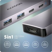 Axagon HMC-5H60 Univerzális USB-C Laptop dokkoló Állomás 100 Watt