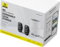 Baseus N1 Plus 2K WiFi Okos Kamera Rendszer (1x bázis / 2x kompakt kamera)