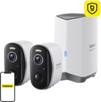 Baseus N1 Plus 2K WiFi Okos Kamera Rendszer (1x bázis / 2x kompakt kamera)