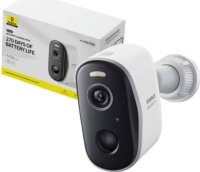 Baseus N1 Plus WiFi 360° forgatható Okos Kamera - Fehér