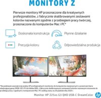HP 25" 1A9C9AA Z25xs G3 16:9 QHD IPS Monitor - Fekete