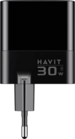 Havit UCLE001 EU USB-C / 2x USB-A Hálózati Gyorstöltő Adapter 30W - Fekete