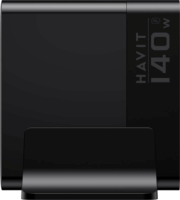 Havit UCLE004 EU Utazó Hálózati Gyorstöltő Adapter 140W - Fekete