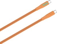 Havit CB6254 USB-C apa - USB-C apa Adat és töltőkábel 1m - Narancssárga