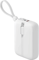 Havit PB5215 Powerbank integrált kábellel Lightning / Type-C / 10000mAh 22,5W - Fehér