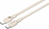 Havit CB6284 USB-C apa - USB-C apa Adat és töltőkábel 2m - Bézs