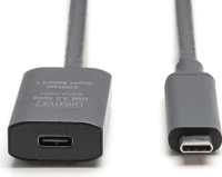 Digitus DA-73112 USB-C apa - USB-C anya 3.2 Aktív Hosszabbító kábel 5m - Fekete