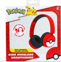 OTL Poké ball Kids Bluetooth Gyermek On-Ear Fejhallgató Headset - Piros