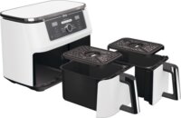 Ninja AF400EUWH AirFryer Dual Forrólevegős sütő 9,5L 2460 Watt - Fehér
