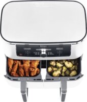 Ninja AF400EUWH AirFryer Dual Forrólevegős sütő 9,5L 2460 Watt - Fehér