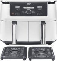 Ninja AF400EUWH AirFryer Dual Forrólevegős sütő 9,5L 2460 Watt - Fehér