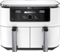 Ninja AF400EUWH AirFryer Dual Forrólevegős sütő 9,5L 2460 Watt - Fehér