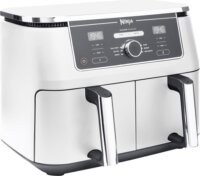 Ninja AF400EUWH AirFryer Dual Forrólevegős sütő 9,5L 2460 Watt - Fehér