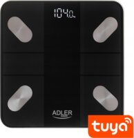 Adler AD 8186 Okos személymérleg Max 180kg - Fekete