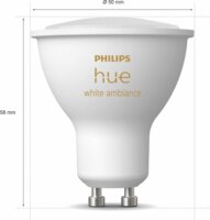 Philips Hue White Ambiance GU10 LED Okos izzó 3db