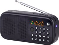 Trevi DR 7F40 Hordozható Bluetooth/USB/microSD/FM Hangszórós Rádió - Fekete