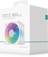 Deepcool FD12 120mm PWM ARGB Performance Rendszerhűtő ventilátor 3db - Fehér