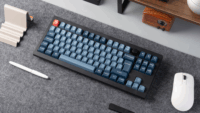 Keychron V3 Max V3M-D3 Gateron Jupiter Brown Switch Wireless USB-C Billentyűzet DE - Fekete/Kék