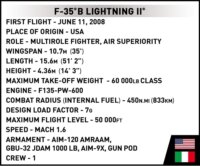 Cobi Blocks F-35B Stovl Lightning II vadászrepülőgép 610 darabos építő készlet