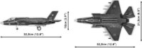 Cobi Blocks F-35B Stovl Lightning II vadászrepülőgép 610 darabos építő készlet