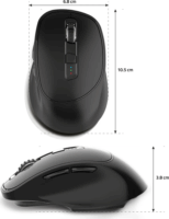 Advance Ergofit Wireless Eronomikus Egér - Fekete