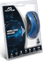 Advance Shape 3D Wireless Ergonomikus Egér - Kék/Fekete