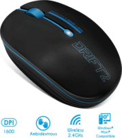Advance Drift 2 Wireless Kompakt Egér - Fekete/Kék